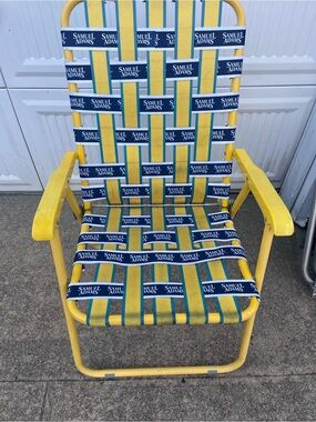 Sam Adams Samuel Adams vintage woven aluminum chair